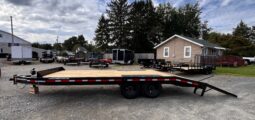 2027 BELMONT 8.5×20-14k DECKOVER EQUIPMENT TRAILER w/5′ SPRING ASSISTED LADDER RAMPS (DO920-14K) full