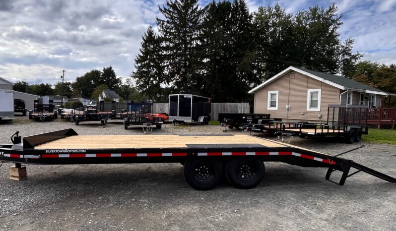 2027 BELMONT 8.5×20-14k DECKOVER EQUIPMENT TRAILER w/5′ SPRING ASSISTED LADDER RAMPS (DO920-14K) full