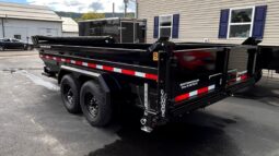 2027 BELMONT 7×14 LOW PROFILE DUMP TRAILER-14,000 GVW, 3 WAY COMBO GATE, RAMPS & D-RINGS (DLX8214-14K)