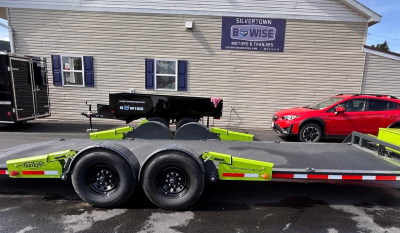 Belmont FlatTrak 7x22-14k GVW Lay-Flat/Tilt/Drop-Deck Equipment Trailer-Right Side View