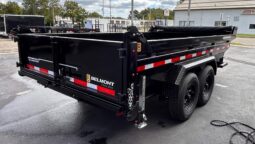 2027 BELMONT 7×14 LOW PROFILE DUMP TRAILER-14,000 GVW, 3 WAY COMBO GATE, RAMPS & D-RINGS (DLX8214-14K)
