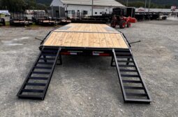 2027 BELMONT 8.5×20-14k DECKOVER EQUIPMENT TRAILER w/5′ SPRING ASSISTED LADDER RAMPS (DO920-14K) full