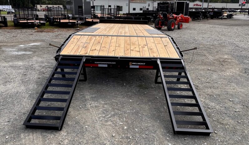 2027 BELMONT 8.5×20-14k DECKOVER EQUIPMENT TRAILER w/5′ SPRING ASSISTED LADDER RAMPS (DO920-14K) full