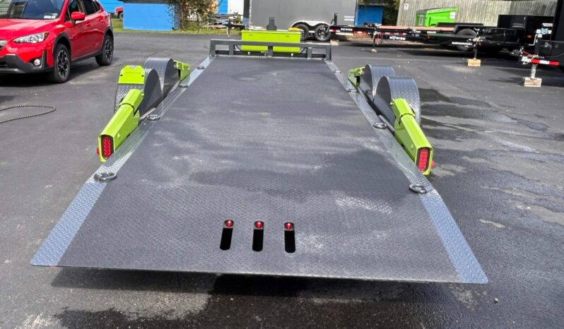 2027 BELMONT-FLATTRAK 7×22-14,000 LAY FLAT, TILT, DROP-DECK EQUIPMENT TRAILER w/HYDRAULIC JACK (FCH8022) full