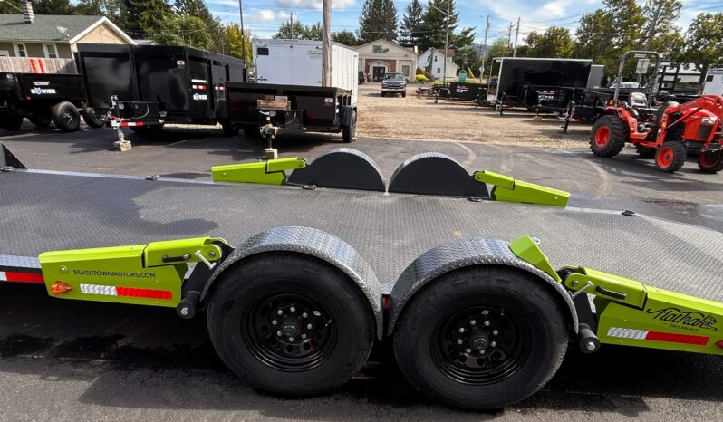 2027 BELMONT-FLATTRAK 7×22-14,000 LAY FLAT, TILT, DROP-DECK EQUIPMENT TRAILER w/HYDRAULIC JACK (FCH8022) full
