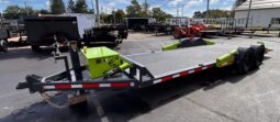 2027 BELMONT-FLATTRAK 7×22-14,000 LAY FLAT, TILT, DROP-DECK EQUIPMENT TRAILER w/HYDRAULIC JACK (FCH8022) full