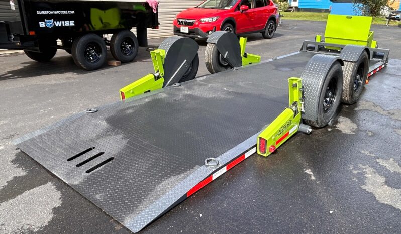 2027 BELMONT-FLATTRAK 7×22-14,000 LAY FLAT, TILT, DROP-DECK EQUIPMENT TRAILER w/HYDRAULIC JACK (FCH8022) full