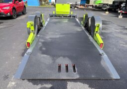 2027 BELMONT-FLATTRAK 7×22-14,000 LAY FLAT, TILT, DROP-DECK EQUIPMENT TRAILER w/HYDRAULIC JACK (FCH8022) full