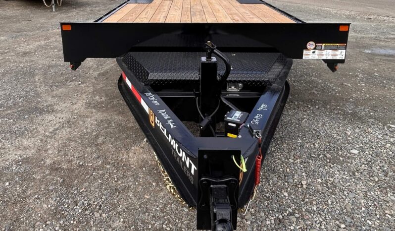 2027 BELMONT 8.5×20-14k DECKOVER EQUIPMENT TRAILER w/5′ SPRING ASSISTED LADDER RAMPS (DO920-14K) full