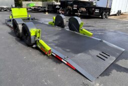 2027 BELMONT-FLATTRAK 7×22-14,000 LAY FLAT, TILT, DROP-DECK EQUIPMENT TRAILER w/HYDRAULIC JACK (FCH8022) full