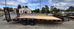 2027 BELMONT 8.5×20-14k DECKOVER EQUIPMENT TRAILER w/5′ SPRING ASSISTED LADDER RAMPS (DO920-14K) full
