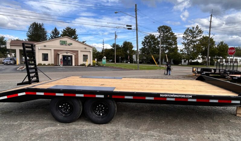 2027 BELMONT 8.5×20-14k DECKOVER EQUIPMENT TRAILER w/5′ SPRING ASSISTED LADDER RAMPS (DO920-14K) full