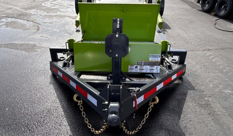 2027 BELMONT-FLATTRAK 7×22-14,000 LAY FLAT, TILT, DROP-DECK EQUIPMENT TRAILER w/HYDRAULIC JACK (FCH8022) full
