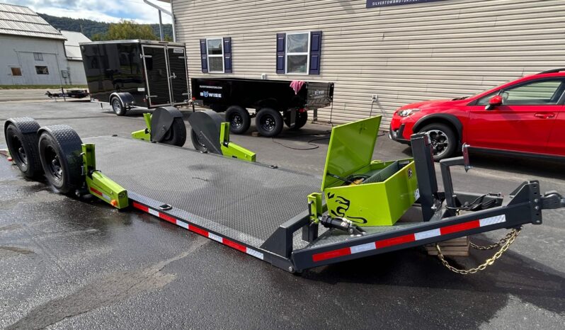 2027 BELMONT-FLATTRAK 7×22-14,000 LAY FLAT, TILT, DROP-DECK EQUIPMENT TRAILER w/HYDRAULIC JACK (FCH8022) full