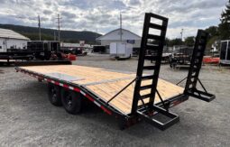 2027 BELMONT 8.5×20-14k DECKOVER EQUIPMENT TRAILER w/5′ SPRING ASSISTED LADDER RAMPS (DO920-14K) full