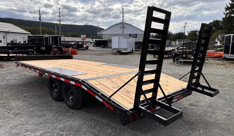 2027 BELMONT 8.5×20-14k DECKOVER EQUIPMENT TRAILER w/5′ SPRING ASSISTED LADDER RAMPS (DO920-14K) full