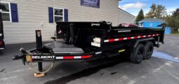 2027 BELMONT 7×14 LOW PROFILE DUMP TRAILER-14,000 GVW, 3 WAY COMBO GATE, RAMPS & D-RINGS (DLX8214-14K)