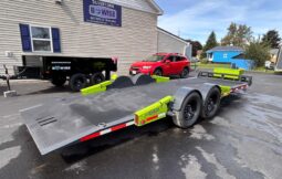 2027 BELMONT-FLATTRAK 7×22-14,000 LAY FLAT, TILT, DROP-DECK EQUIPMENT TRAILER w/HYDRAULIC JACK (FCH8022) full