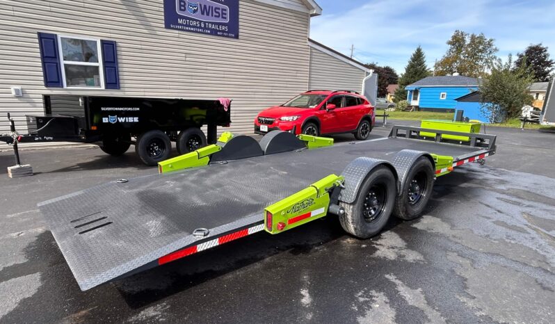 2027 BELMONT-FLATTRAK 7×22-14,000 LAY FLAT, TILT, DROP-DECK EQUIPMENT TRAILER w/HYDRAULIC JACK (FCH8022) full