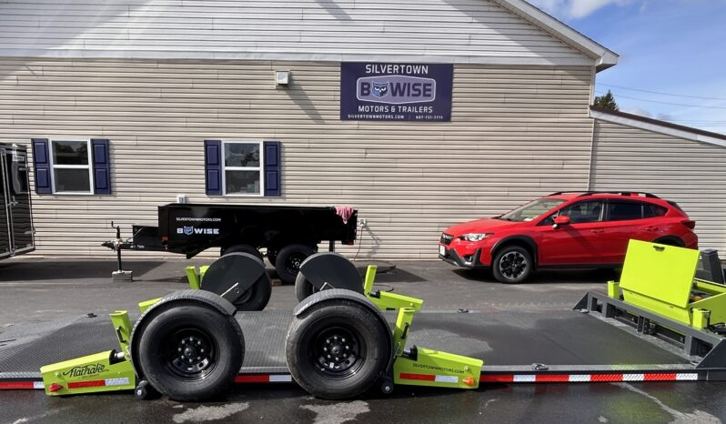 2027 BELMONT-FLATTRAK 7×22-14,000 LAY FLAT, TILT, DROP-DECK EQUIPMENT TRAILER w/HYDRAULIC JACK (FCH8022) full